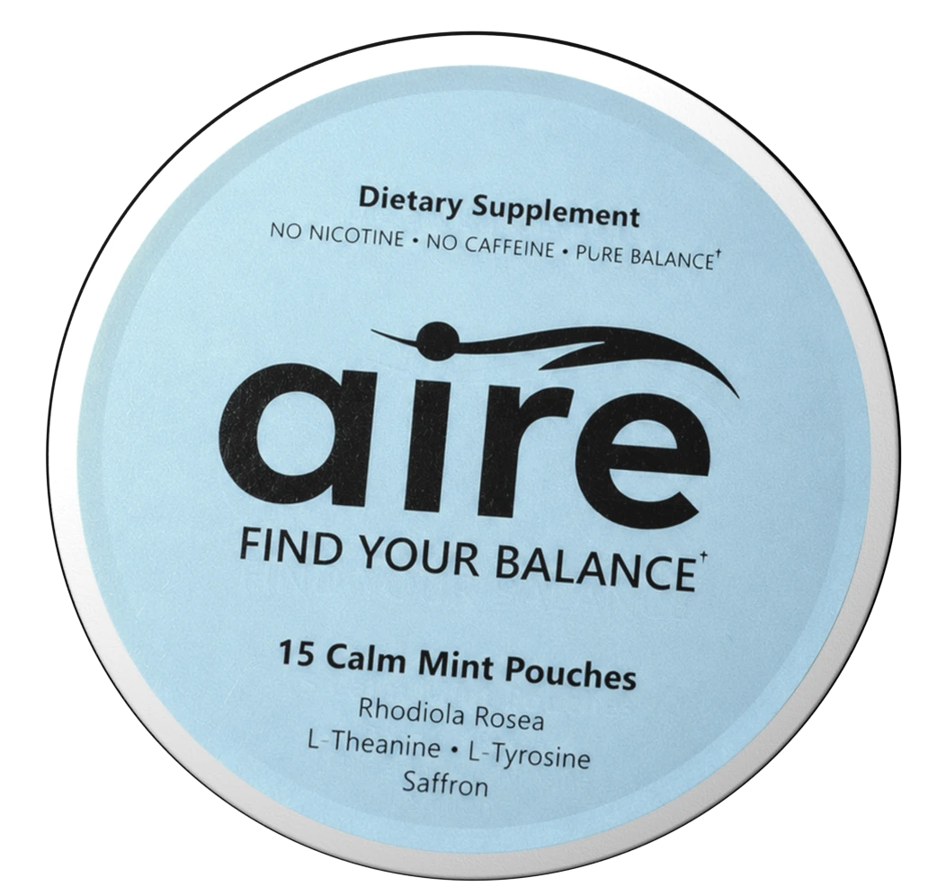 Aire Calm Mint pouch tin rotating